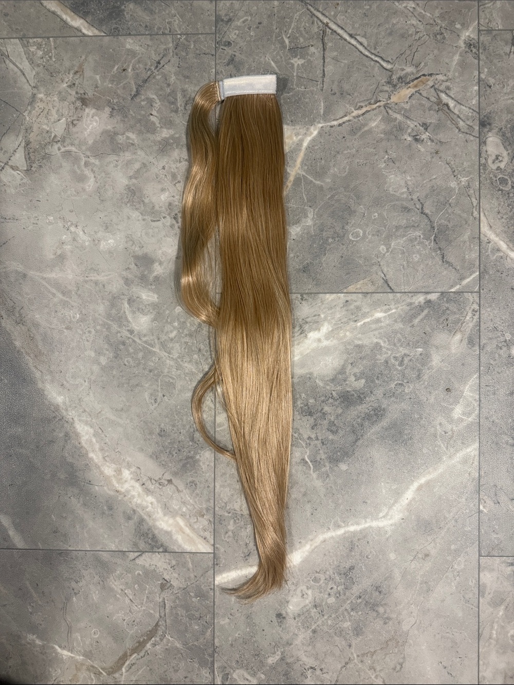 2 for $45. 22” Synthetic Golden Blonde Wrap Clip-In Ponytail Extension